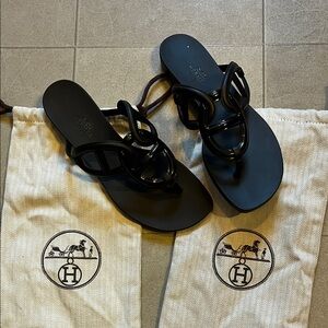 Hermes Egerie Sandls size 6 Authentic